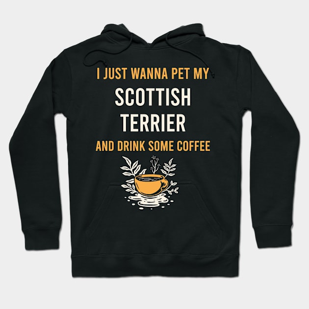 Scottish Terrier Scottie Dog Coffee Hoodie by Hanh Tay